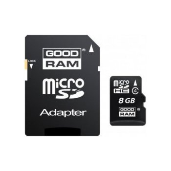 GOODRAM microSDHC 8GB class 4 + adapter M40A-0080R11