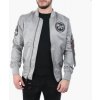 ALPHA INDUSTRIES Bunda MA-1 Moon Landing Rev - strieborná (196125/31)