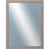 DANTIK - Zrkadlo v rámu, rozmer s rámom 70x90 cm z lišty STEP hnedá (3020)
