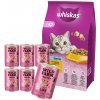 Whiskas Adult Sterile Chicken 14 kg & WILD FARM Paštéta s kuracím mäsom 6x400g - bezlepkové krmivo pre mačky
