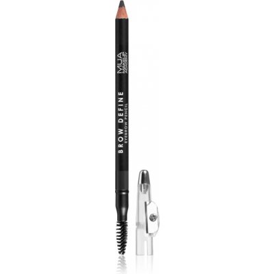 MUA Makeup Academy Brow Define dlhotrvajúca ceruzka na obočie s kefkou odtieň Grey 1,2 g