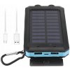 SOLÁRNY POWERBANK 10000 mAh BATERKA KOMPAS 2x USB