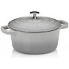 Pekáč liatinový s pokrievkou CALIDO 21 cm sivá