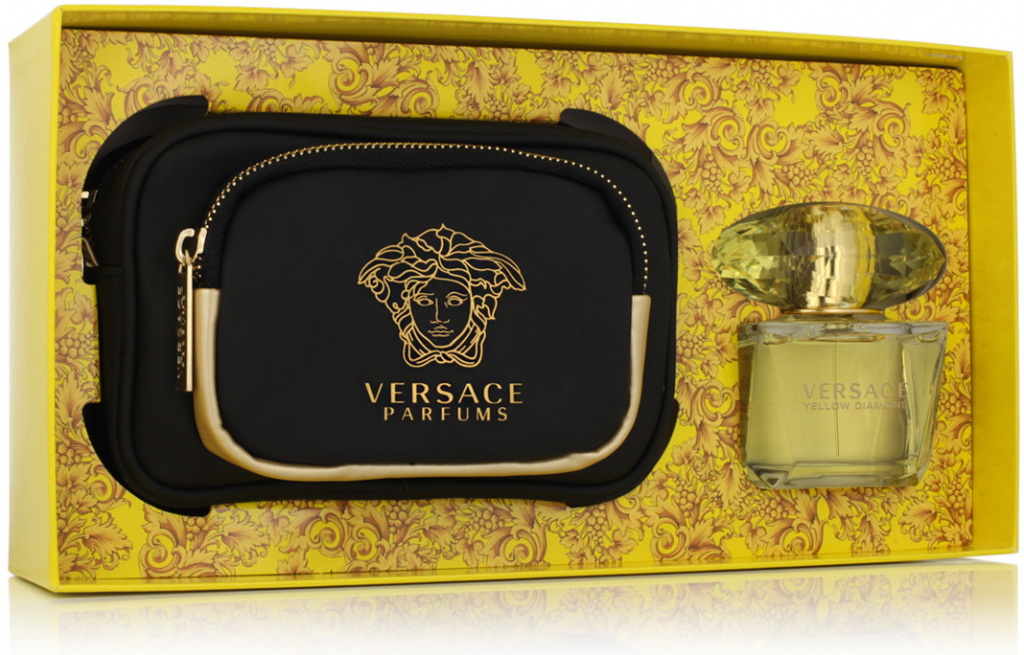 Versace Yellow Diamond EDT 90 ml + telové mlieko 100 ml + sprchový gél 100 ml + kabelka darčeková sada