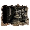 Fototapeta díra na zeď 3D Bourbon sudy 95x64 cm