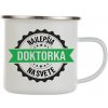 Fajntričko Plechový hrnček - Najlepšia doktorka na svete