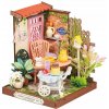 Robotime Miniatúra domčeka Záhradný čajový kútik