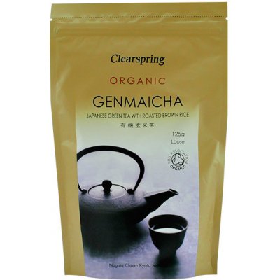 Clearspring GENMAICHA japonský zelený čaj s ryžou BIO 90 g
