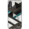 Picasee silikónový čierny obal pre Huawei P30 Lite - Dark geometry