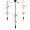 Candellux Detský luster na lankách TRIO 3xE27/20W/230V ružová/biela/šedá CA1065 + záruka 3 roky zadarmo + záruka 3 roky zadarmo