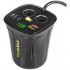 Dvojitá CL zásuvka s 3x USB+voltmeter do držiaka na nápoje