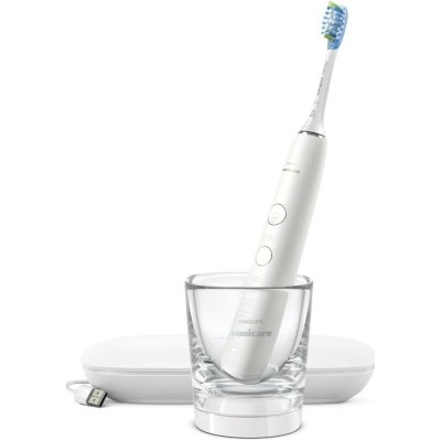 Philips Sonicare 9000 DiamondClean HX9911/27 sonická elektrická zubná kefka s nabíjacím pohárom White 1 ks