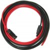 Solárny kábel 6mm2, červený+čierny s konektormi MC4, 2m