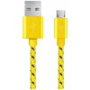 Esperanza EB175YK Micro USB 2.0 A-B M/M, opetený, 1m, žlutý