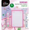 Kidea pečiatky 6ks sada s notesom CUTE (D)