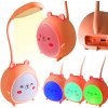 DETSKÁ STOLNÁ LAMPA MEDVEĎ LED RGB NA PÍSACÍ STÔL ŠKOLSKÁ NOČNÁ LAMPIČKA NA PRÁCU A UČENIE