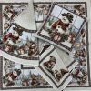 Gobelínový obrus Snehuliak a škriatkovia rôzne rozmery 45x45 obliečka na vankúš
