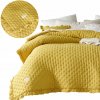 Prehoz na posteľ Room99 polyester 240 cm x 220 cm žltý