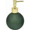 Bathroom Solutions Dávkovač mydla Globe, zelená/so zlatými prvkami, 400 ml