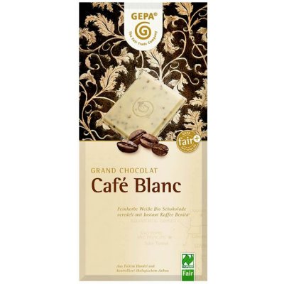 Gepa Bio biela čokoláda s kávou, 100 g