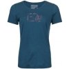 Ortovox 120 Cool Tec Leaf Logo Ts W petrol blue, vel.: M