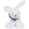 Doudou Plyšový králíček s šátkem 12 cm modrá s hvězdičkami