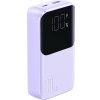 Joyroom JR-PBC06 Mini Powerbank, vstavané káble USB-C/Lightning 30W 10000mAh, fialová