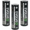 EVOLVEO LiPower 217 Max 5000 – Li-ion baterie 21700 (3.7 V / 5000 mAh) 3 ks LIP-2175M-3