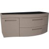 Kúpeľňová skrinka pod umývadlo Devo Vena 2.0 pravá sivá 110 x 50 x 42 cm VE2-SU1D2SP-2-F101