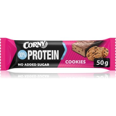 CORNY PROTEIN 30 % cookies proteínová tyčinka 50 g