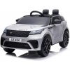 mamido Detské elektrické autíčko Range Rover lakované strieborné