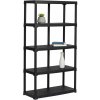 Mamutex Plastový regál 1760x1000x450 mm 5 políc čierny