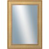 DANTIK - Zrkadlo v rámu, rozmer s rámom 50x70 cm z lišty TOOTH zlatá (2778)
