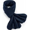 Beechfield Fleecový šál z recyklovaného polyesteru - Tmavomodrá