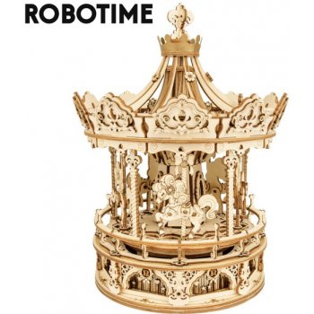 Robotime Rokr 3D Romantický kolotoč s hudbou AMK62 384ks