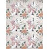 Fototapeta - PL1387 - Japonský žeriav a kvety - svetlá Vlies 110gr - 175cm x 250cm