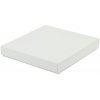 Darčeková krabička dno a veko 130x130x20 mm, bielo/biela
