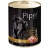 PIPER s kuřecími srdíčky a hnědou rýží, konzerva pro psy 800g