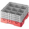 Cambro Kôš Camrack 9 pozícií, výška pohára 13,2 cm - Červená| TOM, R-9S434-163