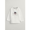 TRIČKO GANT ARCHIVE SHIELD LS T-SHIRT WHITE
