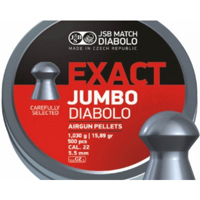 Diabolky JSB Exact Jumbo 5,52 mm 500 ks