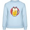 AWDis Sweat Mikina - Dizajn - Smrtka v Pive - Nebeská modrá - XS - Dámske