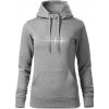 EKG zuby - Mikina dámská Cape s kapucí - 2XL ( Tmavosivý melír )