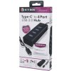 ICY BOX IB-HUB1409-C3 USB 3.2 Gen 1 (3.1 Gen 1) Type-C 5000 Mbit/s Čierna (IB-HUB1409-C3)