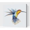 Vymalujsisam.sk Maľovanie podľa čísiel - Kolibrík Veľkosť: 50x50cm, Rám: Na kartónovej doske