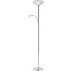 Globo 58931LED LED stojacie svietidlo Blade 1x8W | 700lm | 3000K - nikel, biela