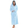 Dámsky župan Siena s kapucňou 3156 light blue - Vestis XXL