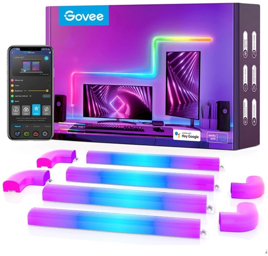 Govee Glide (8+4) SMART LED, TV, Gaming, Home - RGBIC H6062