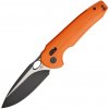 Bestech NOCTAR 14C28N Black PVD+Horizontal Satin finish with orange G10 BG66D