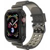 AppleKing odolné puzdro s transparentným remienkom pre Apple Watch 41mm / 40mm / 38mm - sivé - možnosť vrátiť tovar ZADARMO do 30tich dní